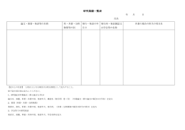 研究業績一覧表