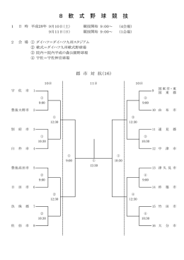 8 軟 式 野 球 競 技