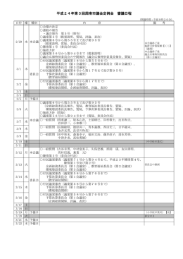 審議日程 - 周南市
