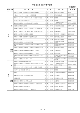 8月の月間行事予定表 [170KB pdfファイル]