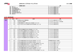 JDDW 2016 ビジネスミーティングリスト