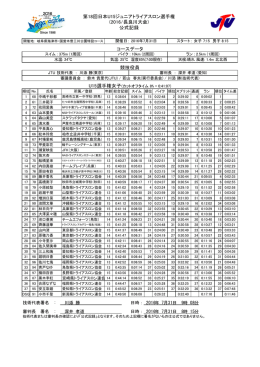 公式記録