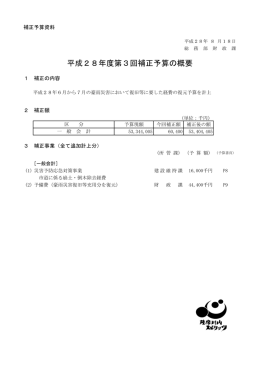 （9月）補正予算の概要（案）(PDF文書)