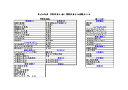 平成23年度 学部卒業生・修士課程卒業生の進路先リスト