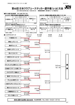 2016U18戦績表 (2) - JCY | 一般財団法人日本クラブユースサッカー連盟