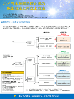 ボイラ水系緊急停止後の保缶方法と再立上げ方法はこちらから