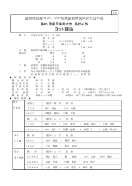 20 ヨット - 滋賀県高等学校体育連盟