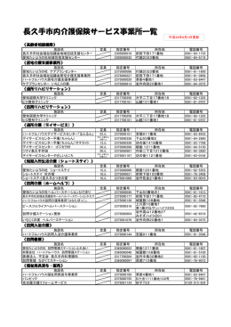 事業所一覧（住所連絡先等）（PDF：98KB）