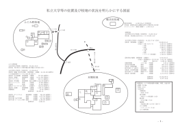 私立大学等の位置及び校地の状況を明らかにする図面
