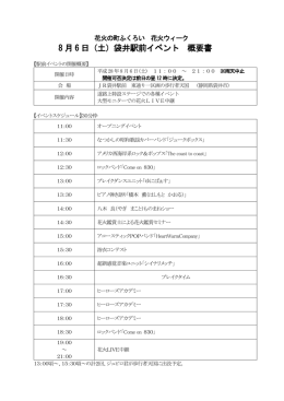 駅前イベント概要 - ふくろい遠州の花火