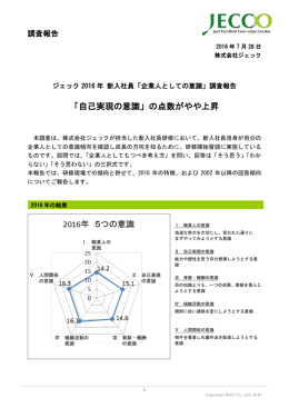 ジェック 2016年 新入社員 「企業人としての意識」