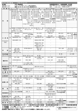外来診療担当表（PDF）