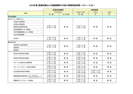 8月9日～9月30日の窓口事務取扱時間について ［PDF 87KB］