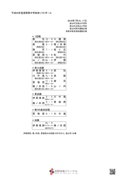 平成28年度長野県中学総体ソフトボール 2016年7月16、17日 1回戦 高