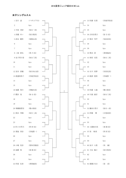 女子シングルス