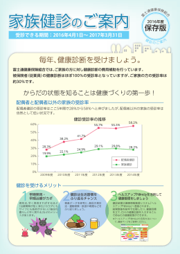 家族健診のご案内パンフレット 2016年版