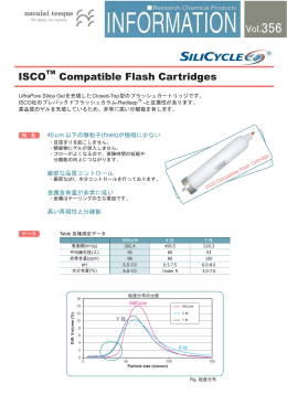 SiliSycle社 ISCOCompatibleFlachCartridge
