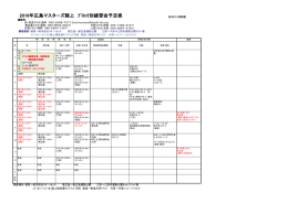 練習会のお知らせ - 広島マスターズ陸上競技連盟HP