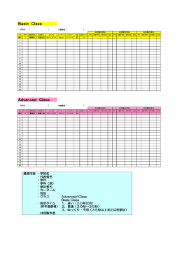 Basic Class Advanced Class