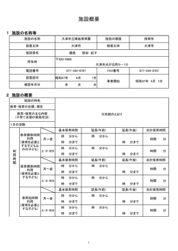 施設概要