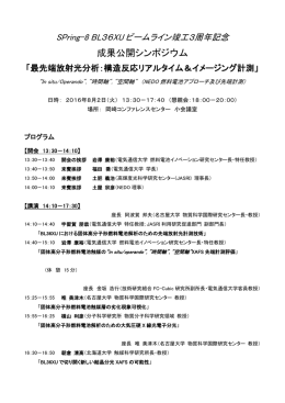 成果公開シンポジウム - 横山G（分子研・電子構造部門）
