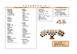 生 涯 学 習 関 係 団 体 一 覧 （1）