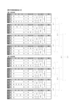 男子団体戦（PDF）