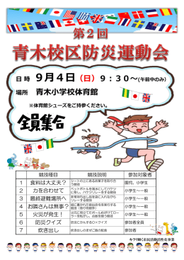 場所 青木小学校体育館
