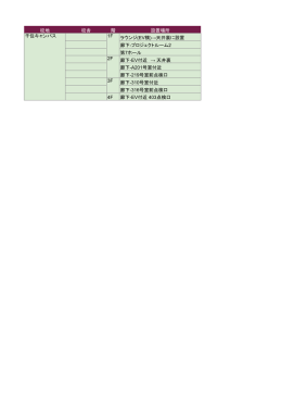 校地 校舎 階 設置場所 ラウンジ(EV横)&rarr;天井裏に設置 廊下