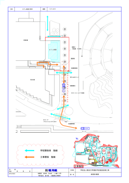 工事場所 学校関係者 動線 工事関係 動線