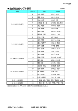 公式競技シングル部門