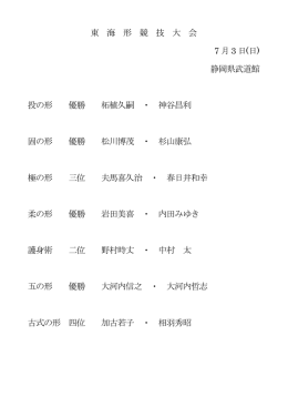 東海形競技大会