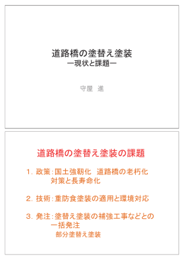 道路橋の塗替え塗装 道路橋の塗替え塗装の課題
