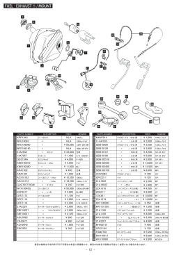 FUEL - EXHAUST ④/MOUNT