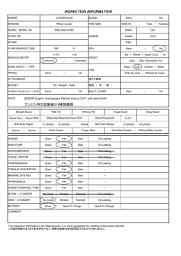 エンジンPES交換後314時間使用 INSPECTION