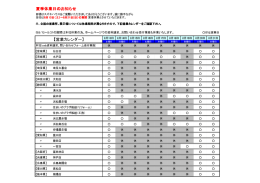 夏季休業日のお知らせ