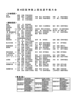 第 45回 阪 神 陸 上 競 技 選 手 権 大 会