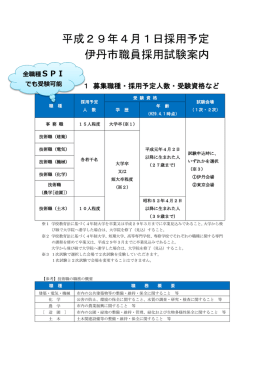 職員採用試験案内（PDF：600.6KB）