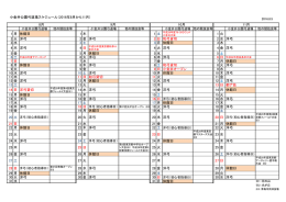 小金井公園弓道場スケジュール（2016年8月から11月） 1 月 休館日 1 木