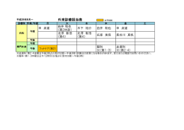 【外来診療担当表】右クリック「対象をファイルに保存」
