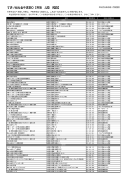 東海・北陸・関西地区