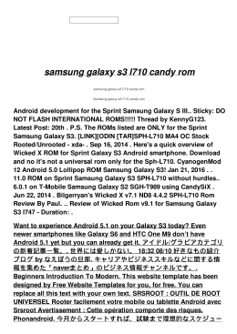 samsung galaxy s3 l710 candy rom