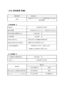 7月12日公表分 物品・委託等の結果
