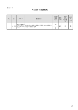 VE項目の対話結果
