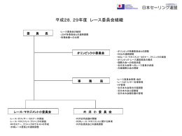 平成28，29年度 レース委員会組織