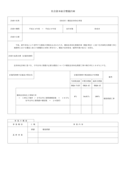 社会資本総合整備計画