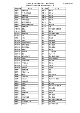 参画法人一覧（PDF） - 社会福祉法人 三重県社会福祉協議会
