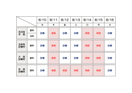 本院・各診療所