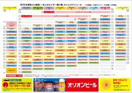 当日のタイムスケジュール