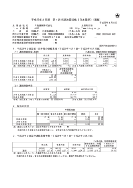 平成29年3月期 第1四半期決算短信〔日本基準〕(連結)
